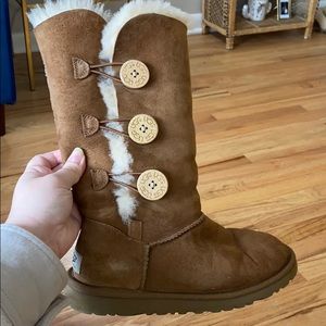 UGG Bailey tall button shearling boot